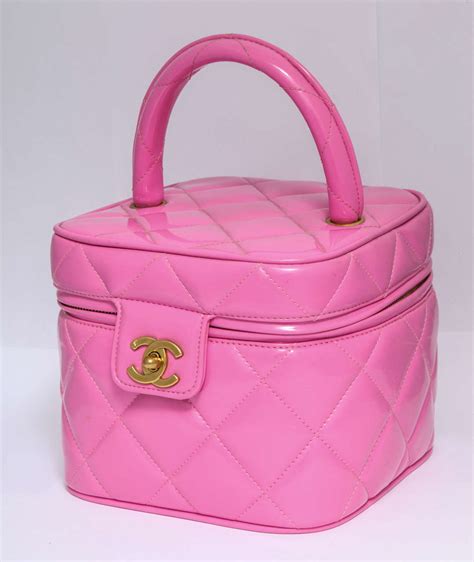 chanel vanity case pink black|chanel vanity bag vintage.